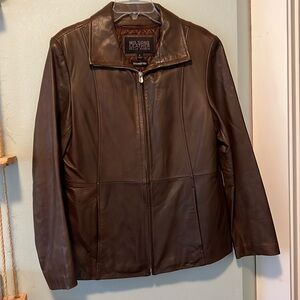 Wilson’s Leather Vintage Womens Jacket with zip out Thinsulate Lining Size L
